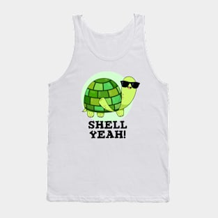 Shell Yeah Cute Turtle Pun Tank Top